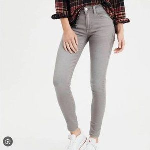 American Eagle Gray Super Stretch Jegging Skinny Jeans- Sz. 4